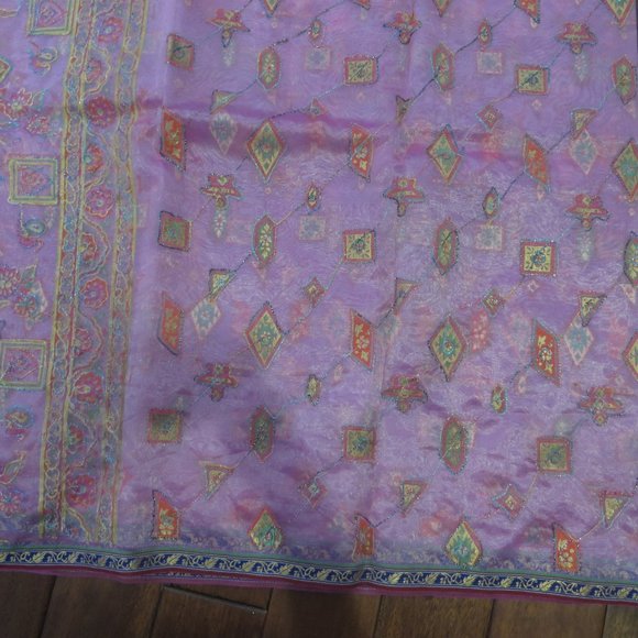 pink indian sari with blouse - Picture 4 of 6